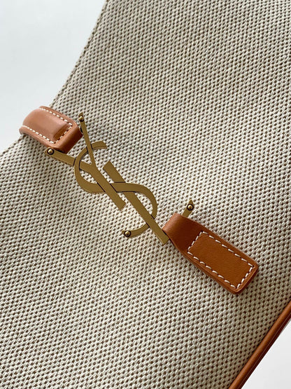 YSL LE 5 À 7 in canvas and leather - 23 X 16 X 6.5 CM