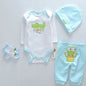 Blue Happy Crocodile Printed Lovely Doll Clothes for 20-22 Inches Reborn Dolls