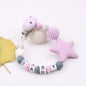 Cute Silicone Pacifier Chain With Star