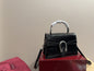 Gucci Glossy Black Handbag Crossbody 24x17cm