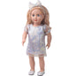 18 inch American Girl Sequined Mesh Princess Dress With Hair Band