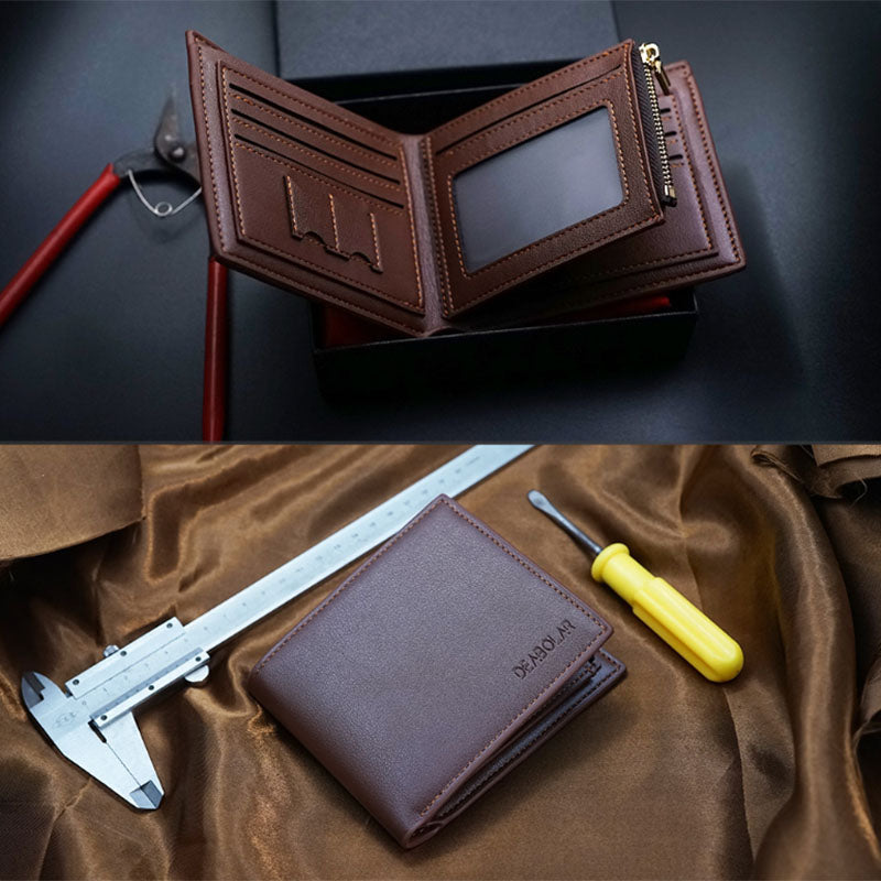 Personalized Photo Men's Wallet with Spotify Song Cover Valentine's Day gift