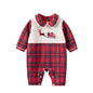 Christmas Plaid Bodysuit for 21-23 Inches Reborn Dolls