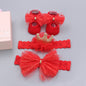 Sweet Bow Knot Headbands and Socks 3-Piece Set