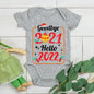 Christmas Dress Goodbye 2021 hello2022 for 21-23 Inches Reborn Dolls