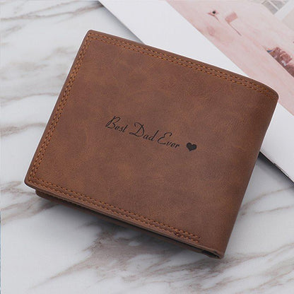 Vintage Men's Wallet With Three Doors In Soft Brown Leather