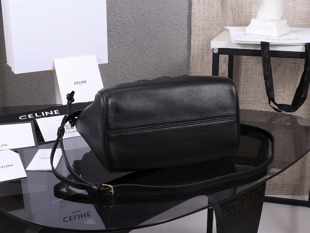 Celine Medium Cabas Bourgeoi brown handbag