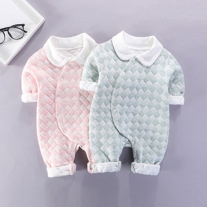Sweet Long Sleeve Grid Doll Bodysuit for 22-23 Inches Reborn Dolls