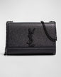 YSL Small Kate 20 Grain de Poudre Black Hardware 20x13.5x5.5cm