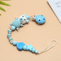 Cute Wooden Razor Bear Pacifier Chain