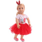 18 inch American Girl  T-shirt and Skirt With Hairpin