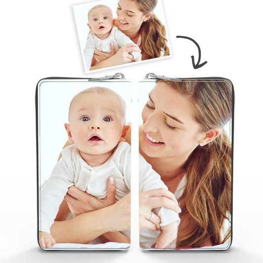 Photo Zipper Wallet Long Style Gift For Women