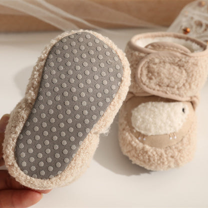 Lovely Plush Soft Soles Shoes for 20-24 Inches Reborn Dolls