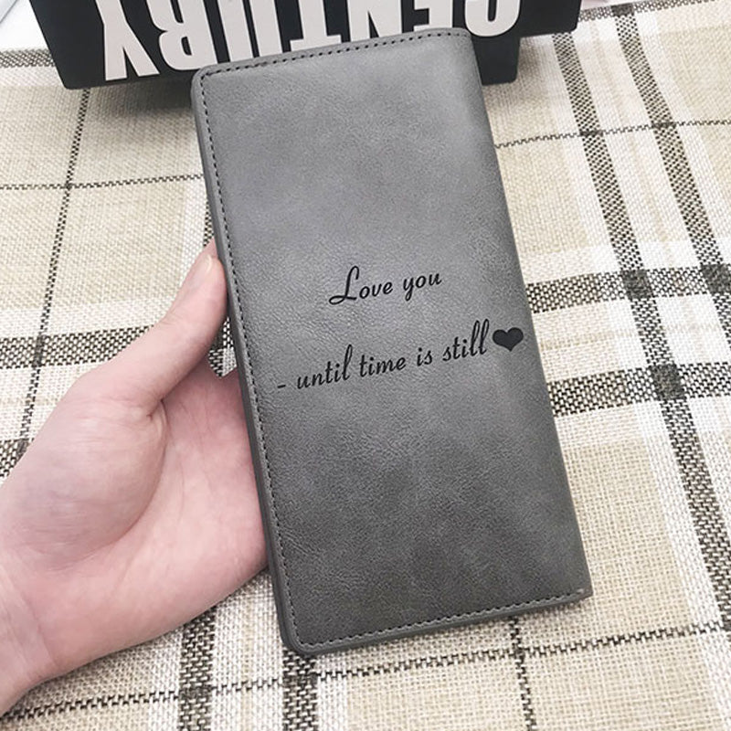 Long Wallet Leather With Personalized Photo Women's Wallet