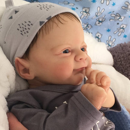17 inch Little Noah Full Silicone Baby Boy