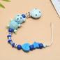 Cute Wooden Razor Bear Pacifier Chain