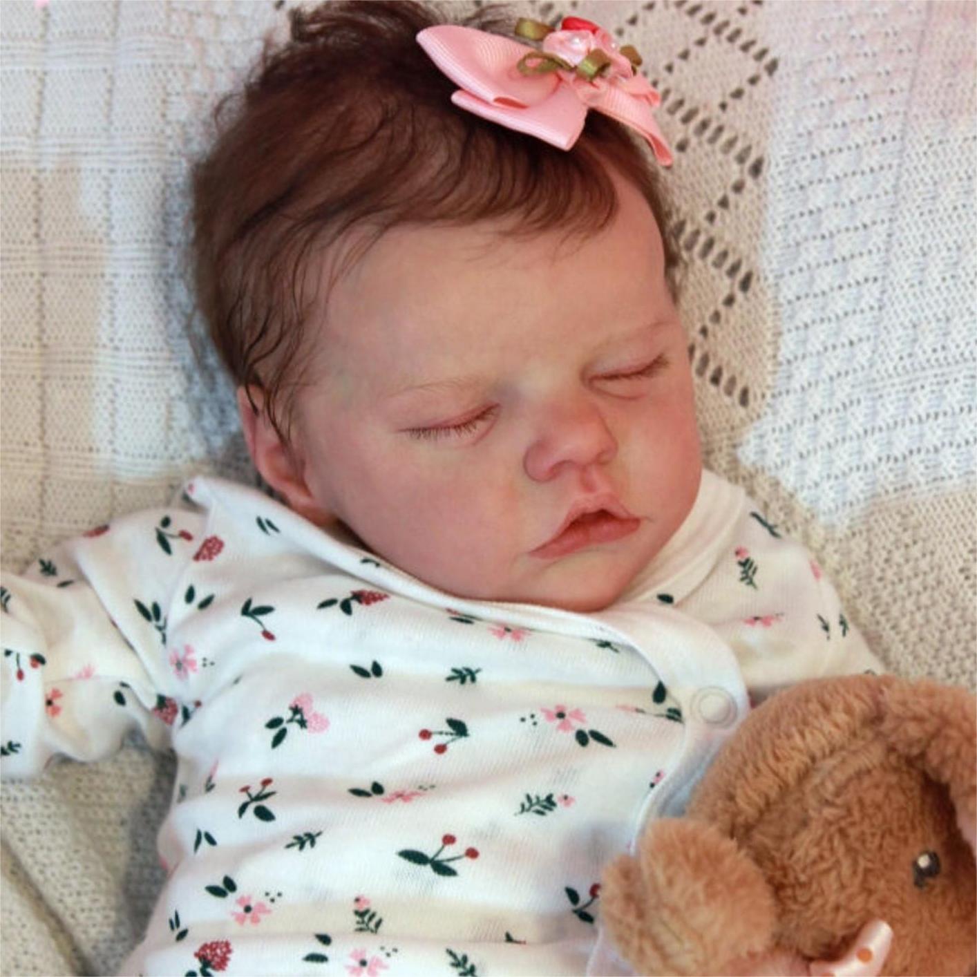 17" Extremely Flexible Silicone Reborn Baby Doll Girl Shemy