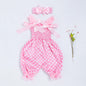 Pink Suspenders Two-piece Suit for Reborn Dolls of 50-55 cm
