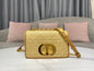 Dior Small Dior Caro Bag Natural Macrocannage Raffia 20x12x7 cm