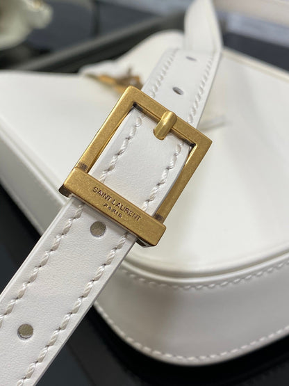 YSL Le 5 A 7 Mini White Bag - 13x20x4cm