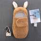Plush Big Ears Baby Sleeping Bag For 16-24 Inches Reborn Dolls